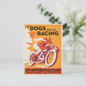 K9 Motorfietclub Briefkaart (Staand voorkant)