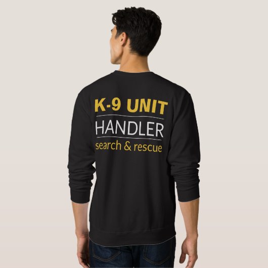 K9 Officer T-shirt (Achterkant volledig)