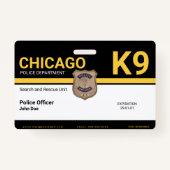 K9 officier badge (Voorkant)