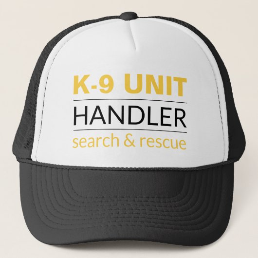 K9 Officier Trucker Hoed Pet (Voorkant)