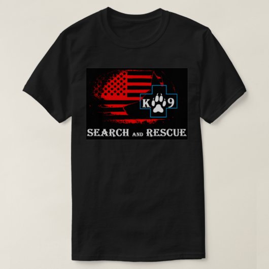 K9 Onderzoek en Redding 11 T-shirt (Design voorkant)