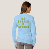 K9 Onderzoek en Redding T-shirt (Achterkant volledig)