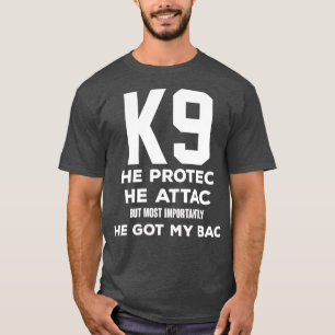 K9 Politie Dog Handler Malinois German Sheperd K9 T-shirt