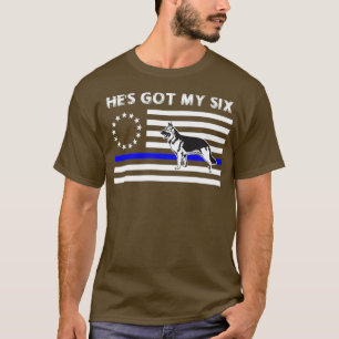 K9 Politie Dunne Blauwe Lijn Betsy Ross vlag T-shirt