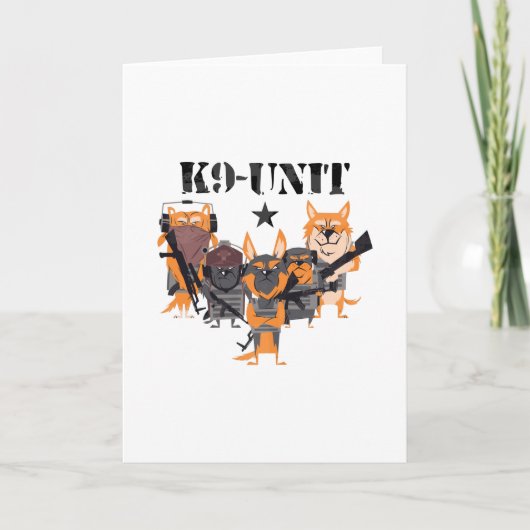 K9 politie-eenheid kaart (Voorkant)