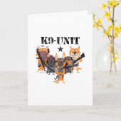 K9 politie-eenheid kaart (Gele Bloem)