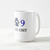 K9 Politie-eenheid Koffiemok (Voorkant rechts)