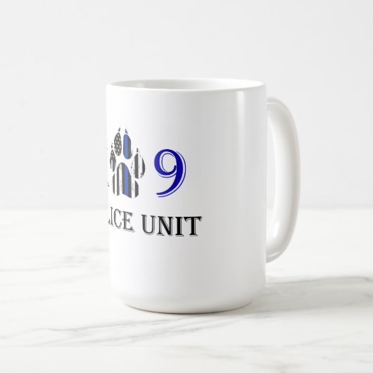 K9 Politie-eenheid Koffiemok (Voorkant rechts)