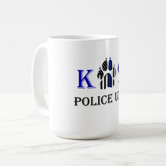 K9 Politie-eenheid Koffiemok (Voorkant links)