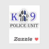 K9 Politie-eenheid Sticker (Vel)