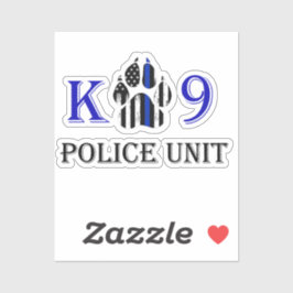 K9 Politie-eenheid Sticker