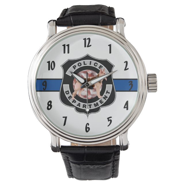 K9 Politie- en wetshandhavingsfunctionarissen Horloge (Voorkant)