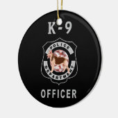 K9 Politie Keramisch Ornament (Links)