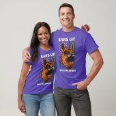 K9 Politieagent Amerikaanse vlag vertrekt systeem T-shirt (Unisex)