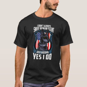 K9 Politiehond Dobermann Pinscher Handhavingshond T-shirt