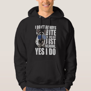 K9 Politiehond Ik Bijt Altijd Op De Slechterik K9 Hoodie