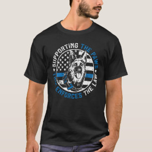 K9 Politiehond Ondersteuning The Paws K9 Politieam T-shirt