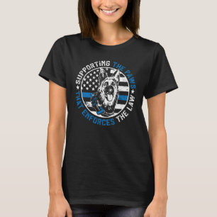 K9 Politiehond Ondersteuning The Paws K9 Politiefu T-shirt