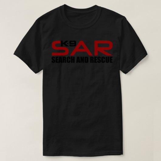 K9 SAR zoeken en redden (2) T-shirt (Design voorkant)