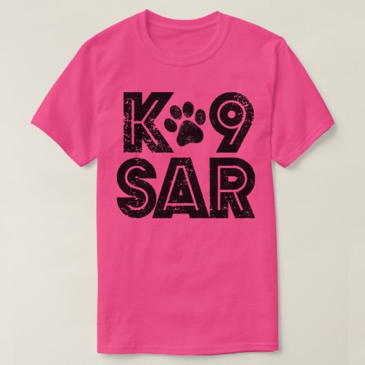 K9 SAR zoeken en redden (6) T-shirt (Design voorkant)