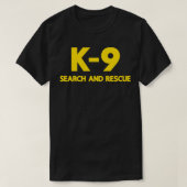 K9 Search and Rescue Police SAR Sheriff K9 T-shirt (Design voorkant)