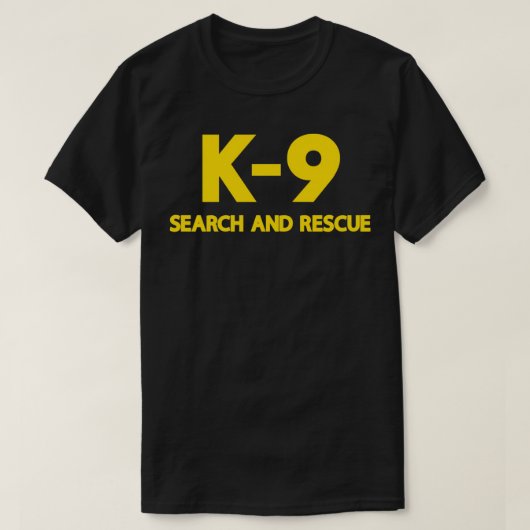 K9 Search and Rescue Police SAR Sheriff K9 T-shirt (Design voorkant)