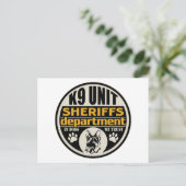 K9 Sheriff's Department Briefkaart (Staand voorkant)