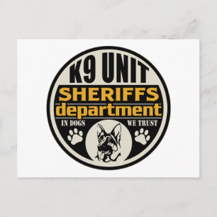 K9 Sheriff's Department Briefkaart