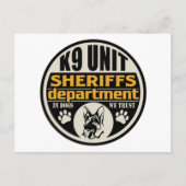 K9 Sheriff's Department Briefkaart (Voorkant)