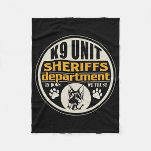 K9 Sheriff's Department Fleece Deken