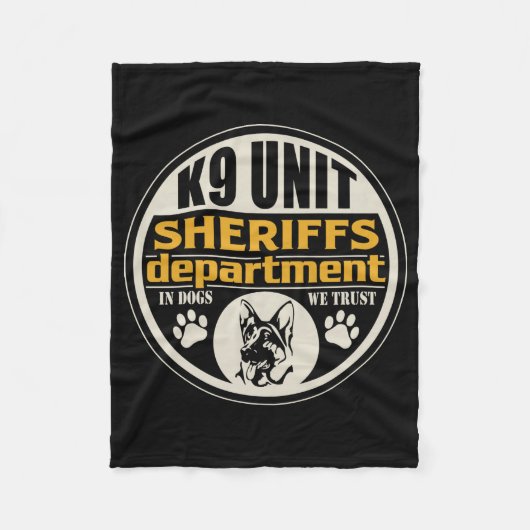K9 Sheriff's Department Fleece Deken (Voorkant)
