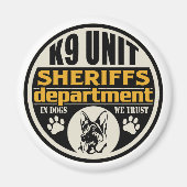 K9 Sheriff's Department Magneet (Voorkant)
