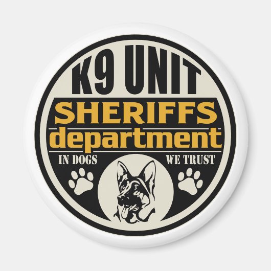 K9 Sheriff's Department Magneet (Voorkant)