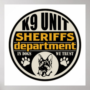 K9 Sheriff's Department Poster
