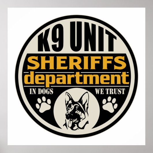 K9 Sheriff's Department Poster (Voorkant)