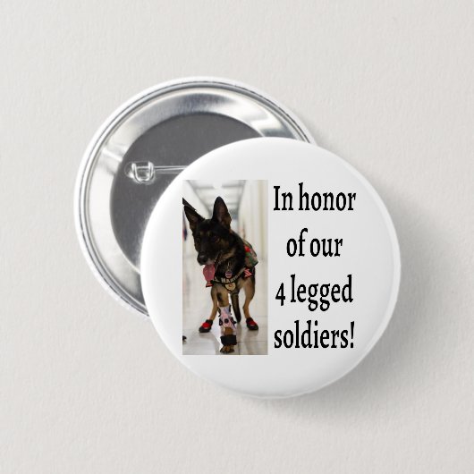 K9 Soldaten Button (Voorkant /achterkant)