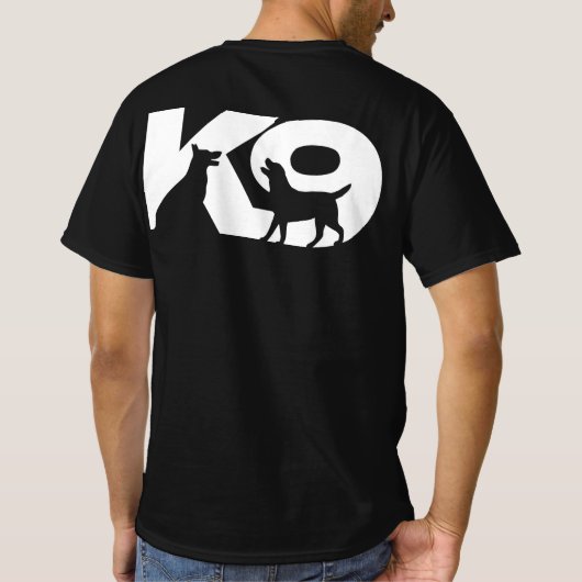 K9 Team - K9 manager T-shirt (Achterkant)