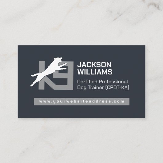 K9 Training - hondentrainer - hondengedragsdeskund Visitekaartje (Voorkant)