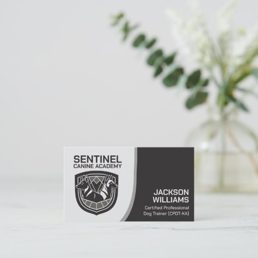 K9 Training - hondentrainer - hondengedragsdeskund Visitekaartje (Staand voorkant)