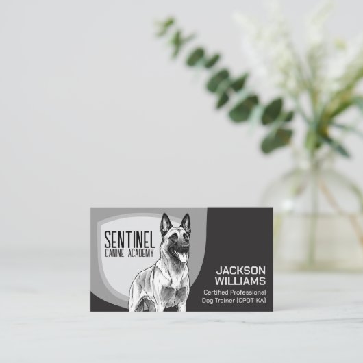 K9 Training - hondentrainer - hondengedragsdeskund Visitekaartje (Staand voorkant)