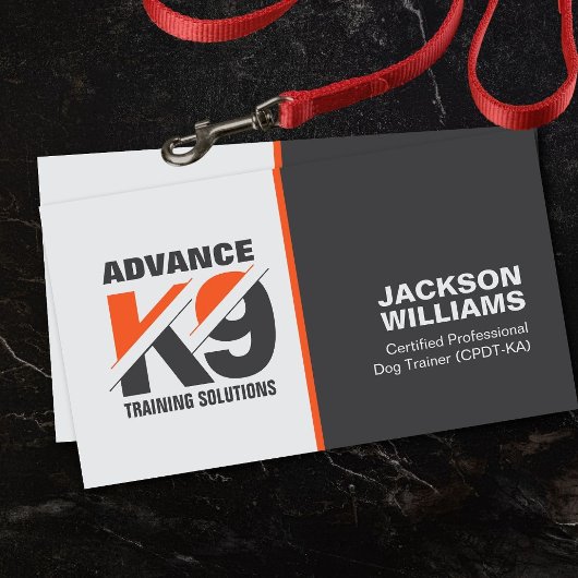 K9 Training - hondentrainer - hondengedragsdeskund Visitekaartje