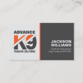 K9 Training - hondentrainer - hondengedragsdeskund Visitekaartje (Voorkant)