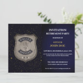 K9 Uitnodiging tot pensionering van beambte (Staand voorkant)