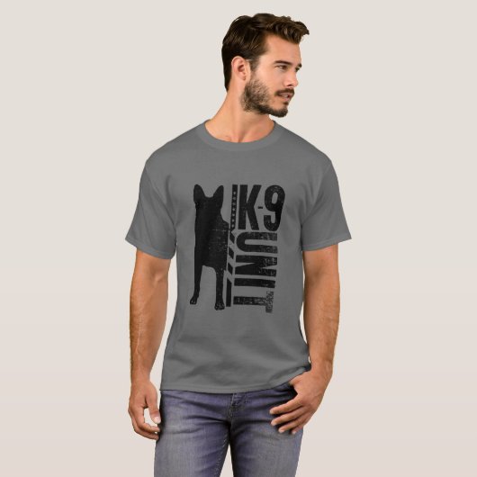 K9 Unit - German Shepherd T-shirt (Voorkant volledig)