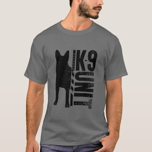 K9 Unit - German Shepherd T-shirt (Voorkant)