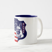 K9 USA Politie Koffie Mok (Voorkant rechts)