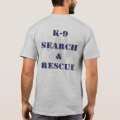 K9 Zoeken en redden v2 T-shirt (Achterkant)