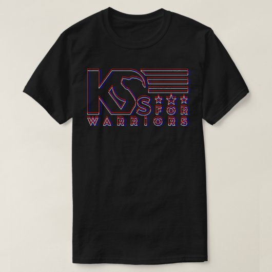 k9s voor krijgers t-shirt (Design voorkant)