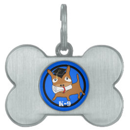 K-9 Afstuderen Dog Pet Tag Huisdieren Naamplaatje
