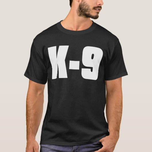 K-9 Black T-Shirt (Voorkant)